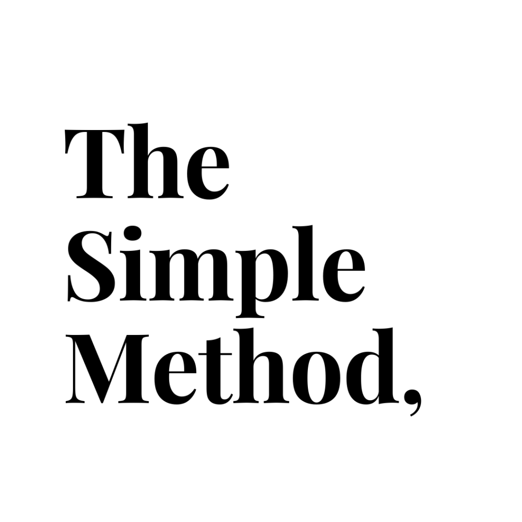The Simple Method logo bold white